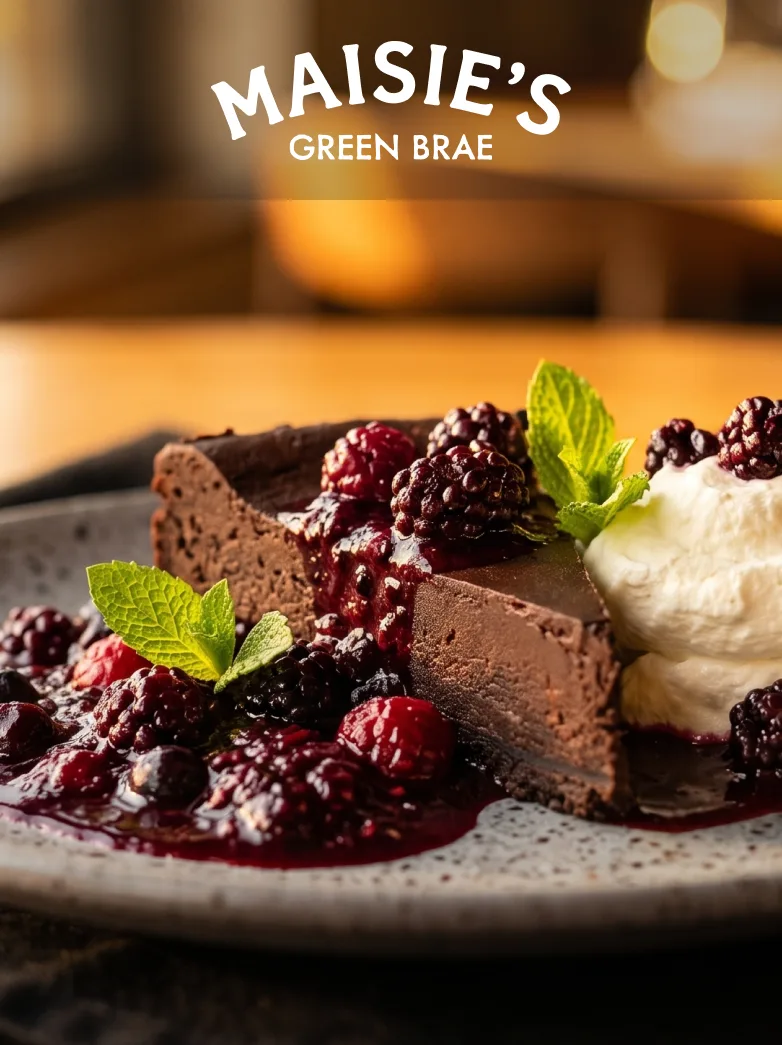 Boozy Berry Torte at Maisie's Green Brae