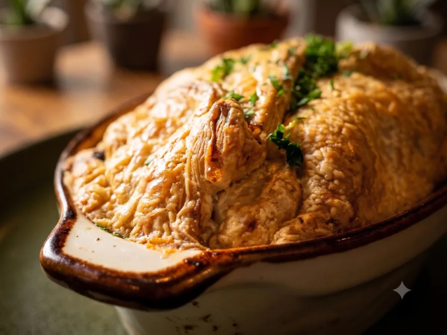 Steak and ale pie, wood-fire baked with braised beef, gravy, and root vegetables at Maisie&rsquo;s Green Brae